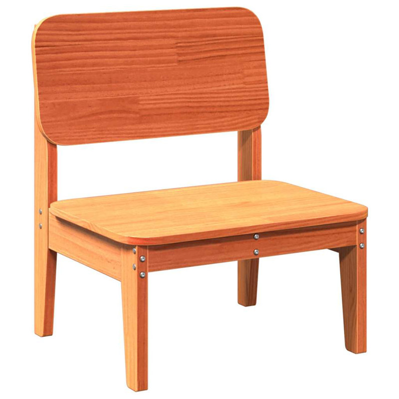 Garden Chair 60X52.5X72 Cm Wood Pine, Wax Brown