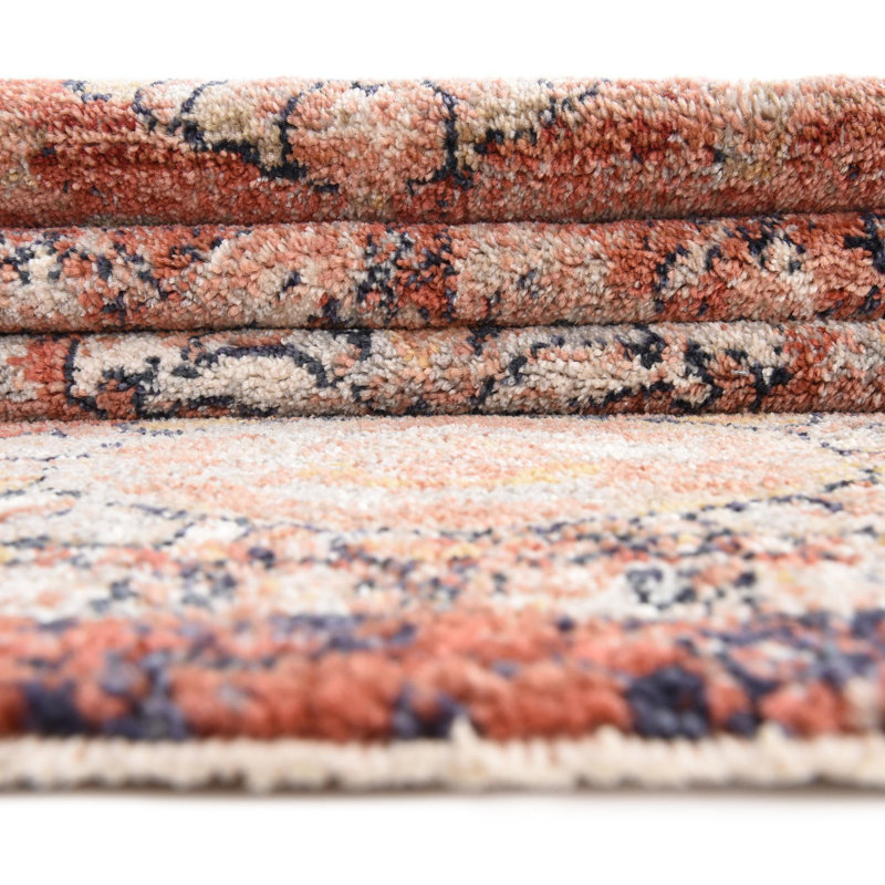 Tapis rouge brique Akira, Rectangle 5 pi 3 po x 8 pi