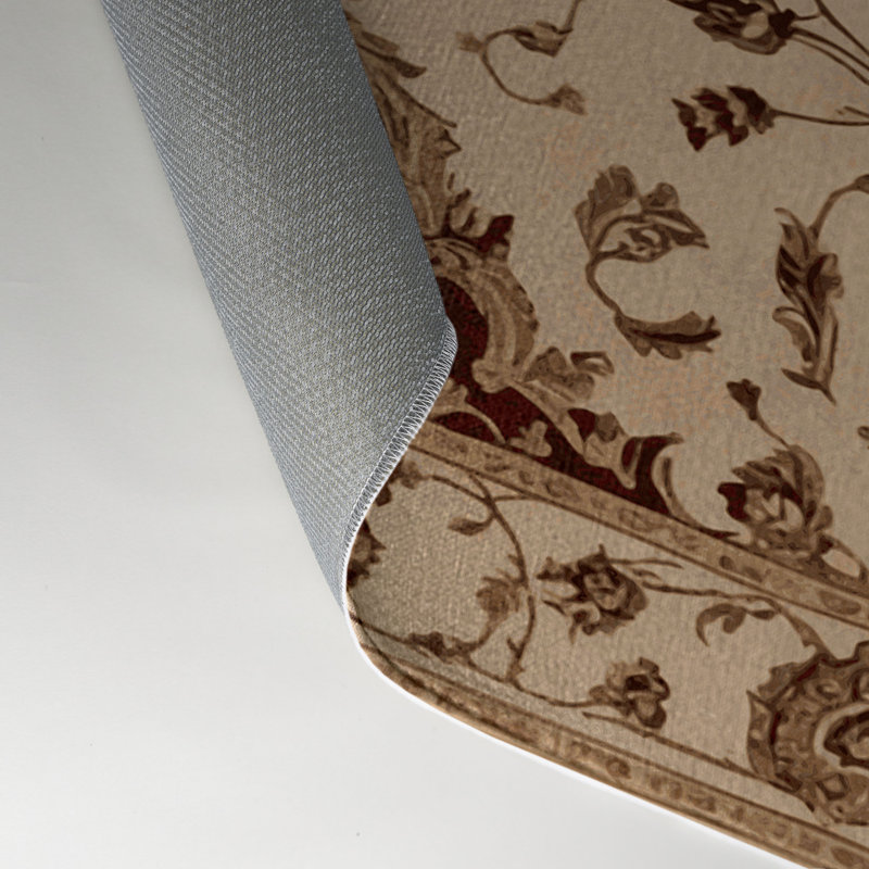 Tapis d'intérieur et d'extérieur brun français, Rectangle 5 pi x 7 pi