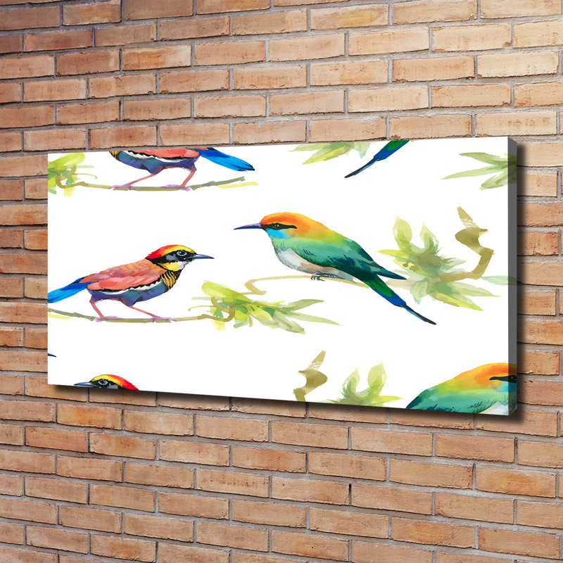 Exotic Birds - Wrapped Canvas Print