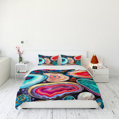 Polyester Abstract Duvet Cover Set