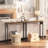 Console Table with Power Outlets, Slim Console Table with Charging Station