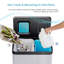 Poubelle à recyclage double en acier inoxydable 19 gallons avec contrôle des odeurs CleanAura et couvercle à fermeture en douceur Home Zone Living-131224154-93365607