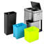 Manel Steel Rubbish Bin Sets - 60L