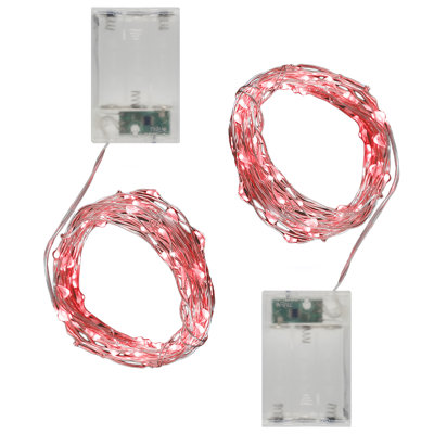 Battery Operated LED Fairy String Lights with Timer