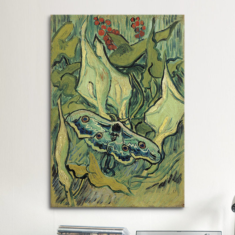 « empereur mites » par vincent van gogh, reproduction d’art sur toile, H 12 po x l 8 po x P 0,75 po