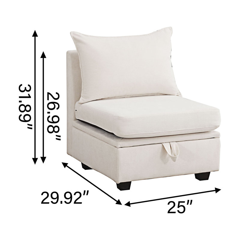 Modular Convertible Sofa Couch With Storage