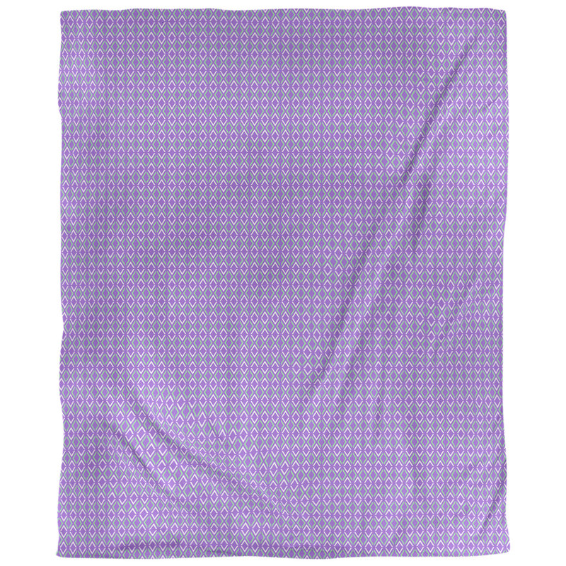 Housse de couette Katelyn Elizabeth, Housse de couette pour grand lit, Microfibre, Bleu violet