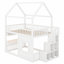 Structure de lit pour enfants en bois avec tablette DEL intégrée-989981885