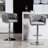 360° Fabric Cover Swivel Bar Stools,Adjustable Counter Height Bar Chairs with Woven Back & Footrest,Dining Chairs,Upholstered dining room chair,dinning chair,kitchen chair-316098709
