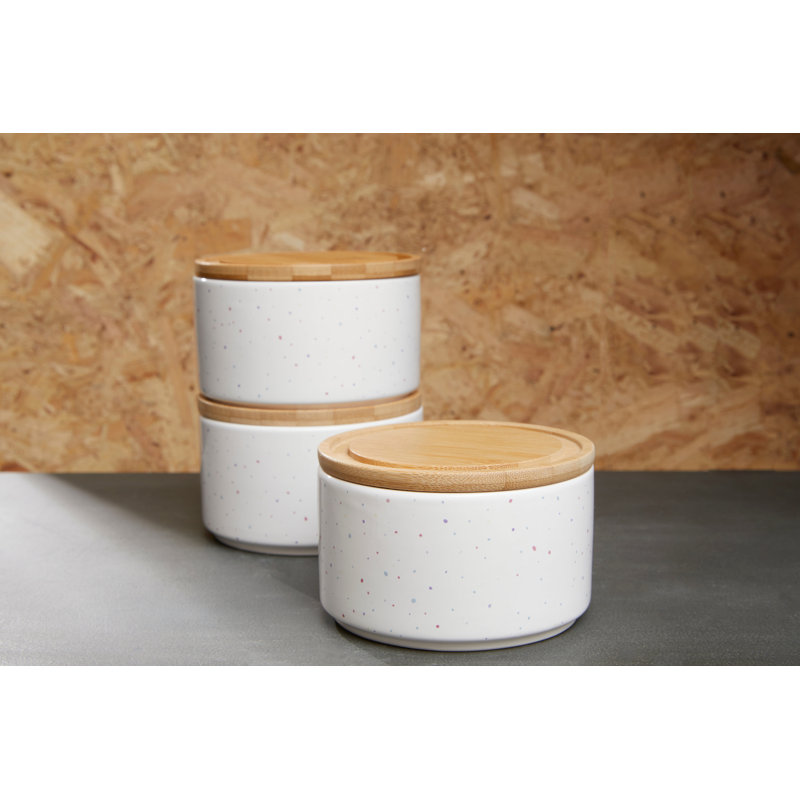 Stoneware Canister - Set of 3