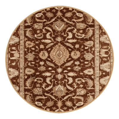 Machine Washable Persian Brown Area Rug