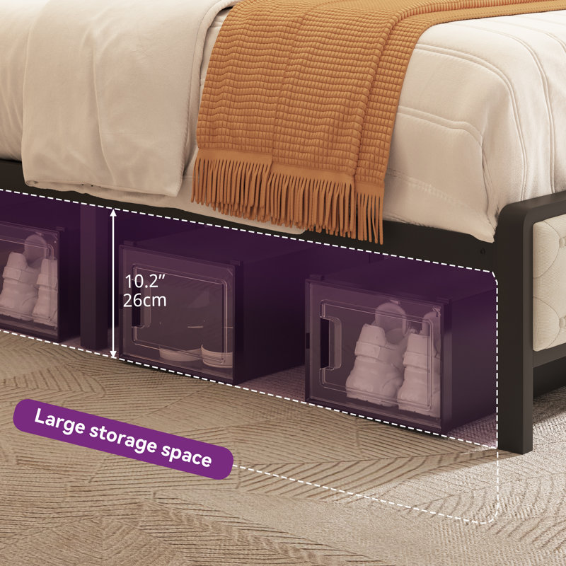 Lit de rangement avec bibliothèque et station de charge intégrée, Grand