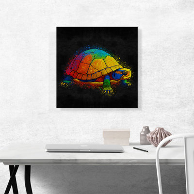 " Turtle Tortoise Reptile Animal " Painting Print