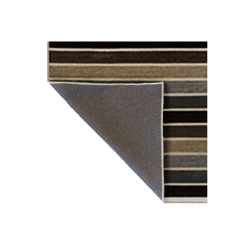 Tapis multicolore à motif géométrique lavable à la machine, Rectangle 4 pi 7 po x 6 pi 7 po