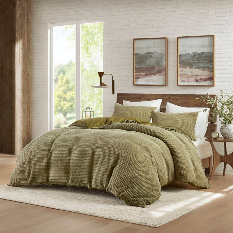 Ensemble de housse de couette 3 pièces, Vert