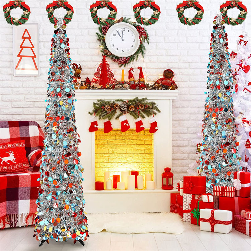 Arbre de Noël effilé multicolore 60 po H 60 po