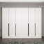 Support de couloir moderne, blanc, 106,3 x 82,7 x 13,8 pouces | 100% panneau de particules enduit de mélamine, épaisseur: 0,7 pouce | Solution de rangement élégante et fonctionnelle pour le vestibule, design durable et élégant-102346737