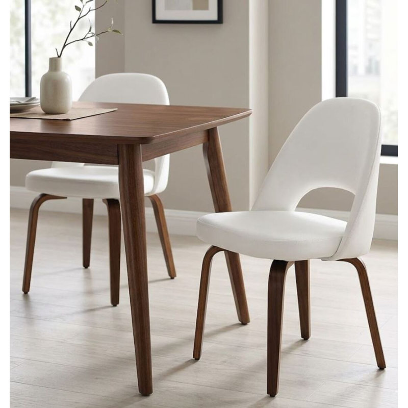 Yboor Pu Dining Chair, White
