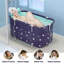Foldable PVC Bathtub with Backrest Cushion