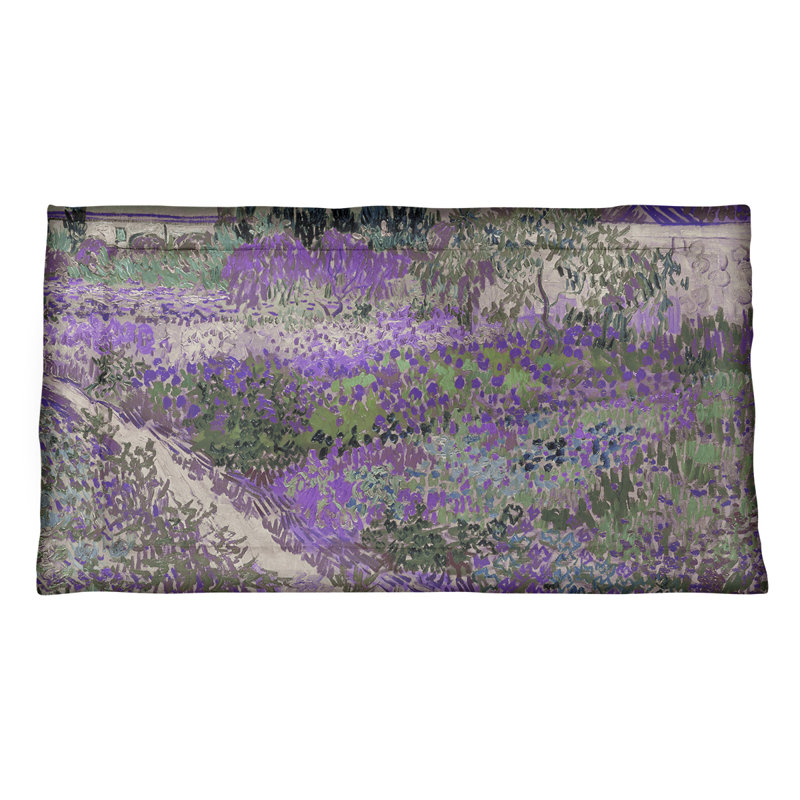 Couvre-oreiller en polyester Vincent Van Gogh, Grand, Mauve, Microfibre
