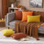 Striped Square Cushion Cover-717624750