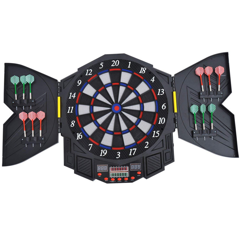 Comer Dart Board Set Electronic Dartboard LED Score Display Soft Tip