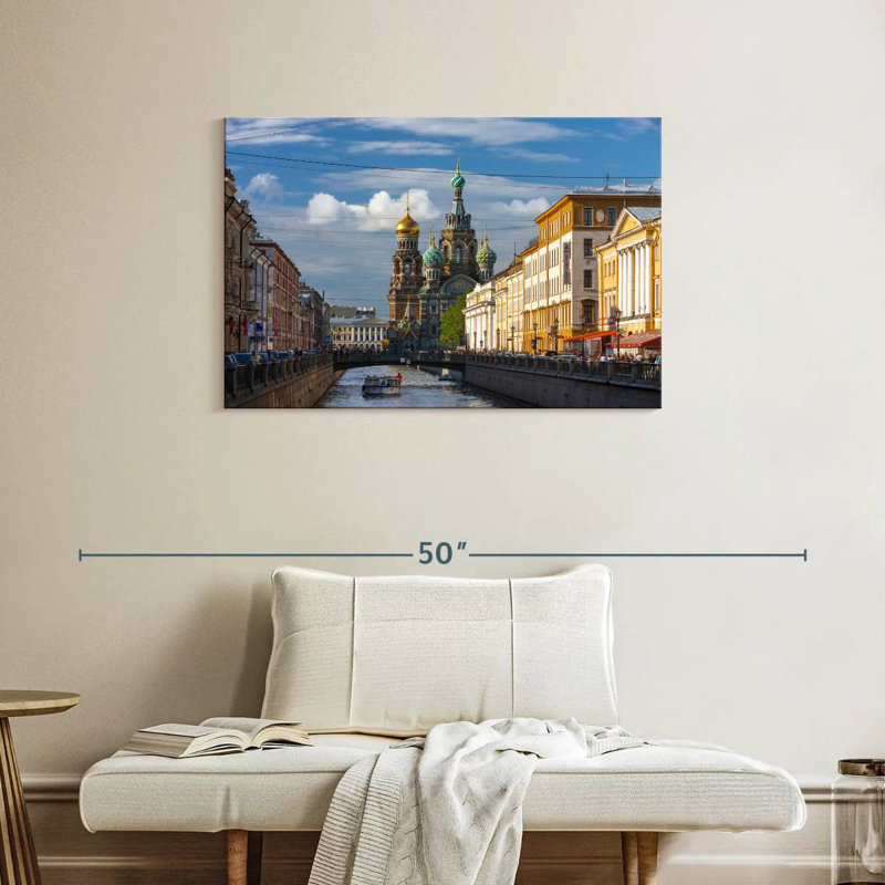 Vue du canal Nicci Griboyedov, H 24 po x l 36 po