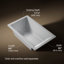 Underscore 60" x 36" Acrylic Drop-In or Undermount Soaking Bathtub with Integral Lumbar Support-949061786
