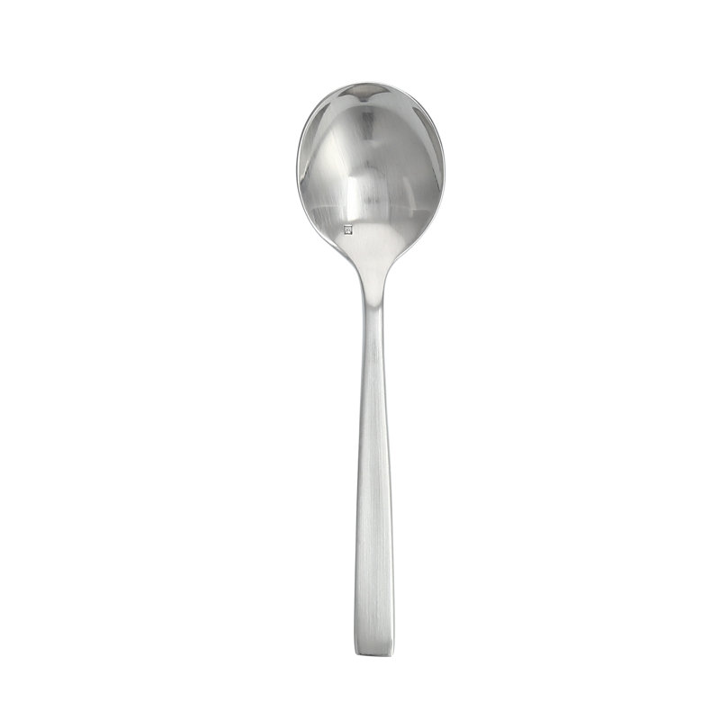 Spada Brushed Bouillon 18/10 Stainless Steel Soup Spoon