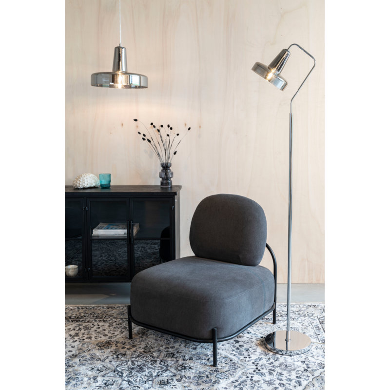 Anshin Arched Floor Lamp, Gray