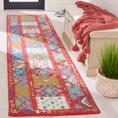 Tapis rouge / ivoire Horwich Flint 409