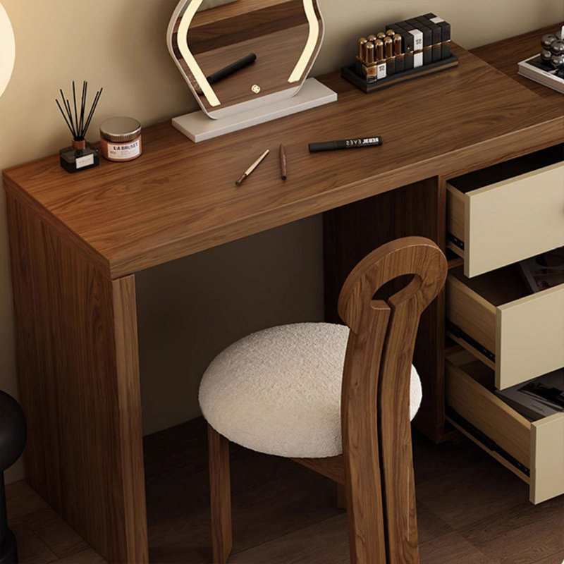 Makeup Vanity with Light mirror,6 drawers