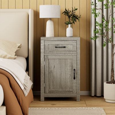 Modern Multi-Functional Nightstand & End Table, Sofa side table with Storage Drawer for Living Room, Bedroom