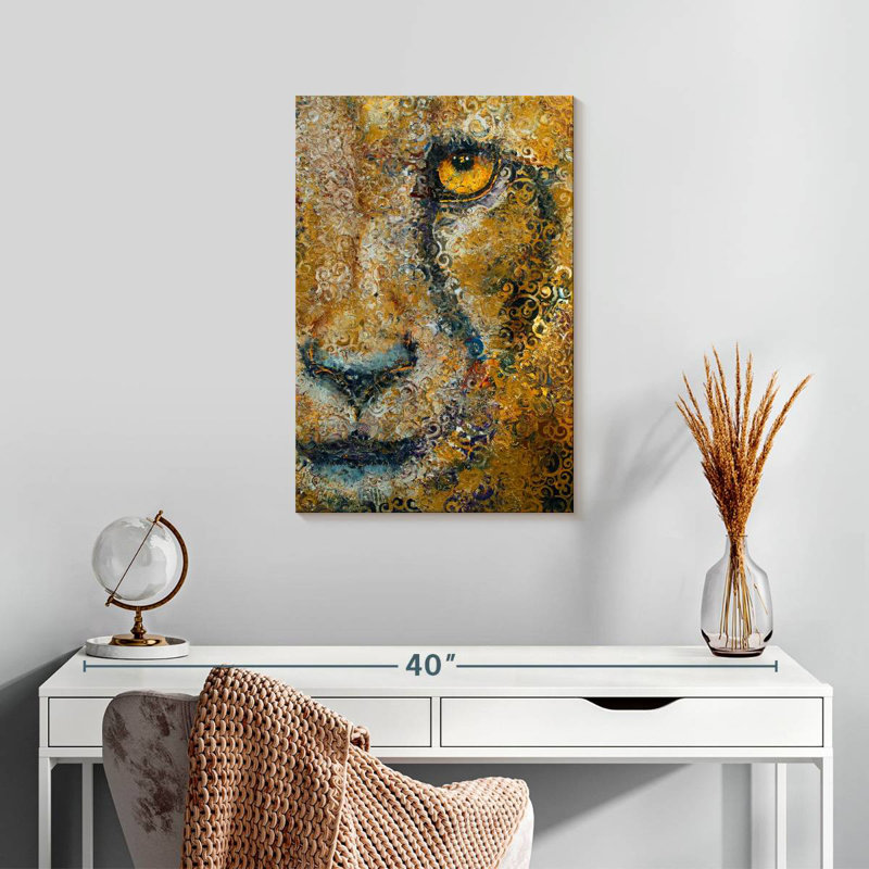 Brampt Cheetah, 24" H x 16" W