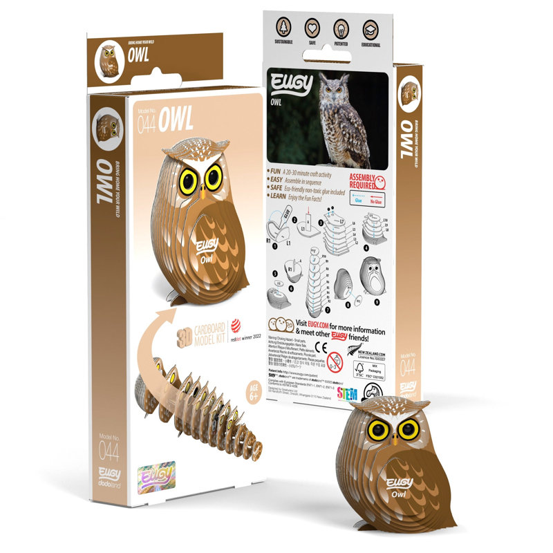 Casse-tête EUGY Owl 3D