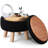 Wood Accent Stool with Storage-1289836638