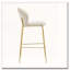 Tabouret de bar rembourré à structure métallique