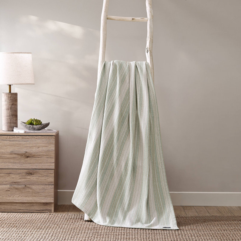 Sandy Shore Blanket, Queen, Green