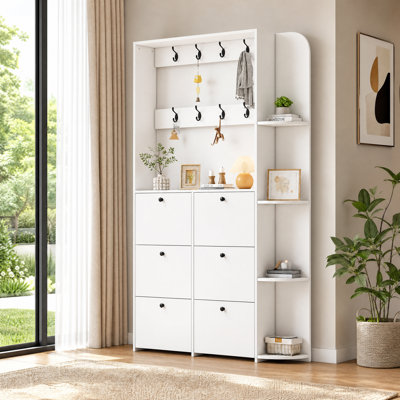 12 Pair Shoe Storage Cabinet