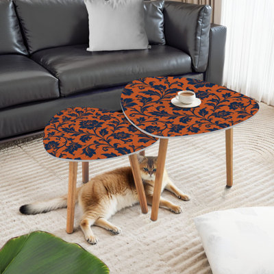 Ensemble de 2 tables basses gigognes Triangle