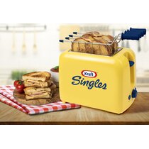 iSiLER 2 Slice Toaster Extra-Wide Slots Yellow Toaster with Defrost and  Reheat Function 