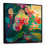 Orchidée en fleurs dans des couleurs vives rétro III - impression-87380650-87380651