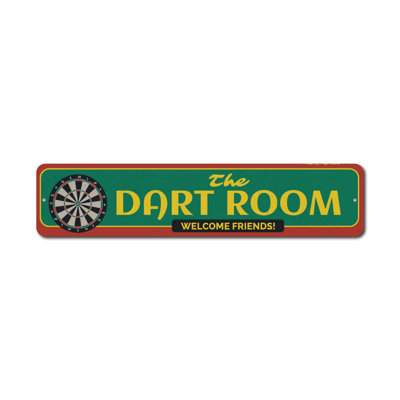 The Dart Room Custom Aluminum Sign