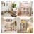 Bomeda 3-Tier Bookshelf Open Shelf Bookcase, White-848386352-848386359