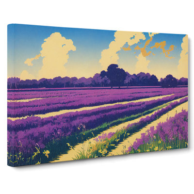 Brilliant Bluebell Field - Wrapped Canvas
