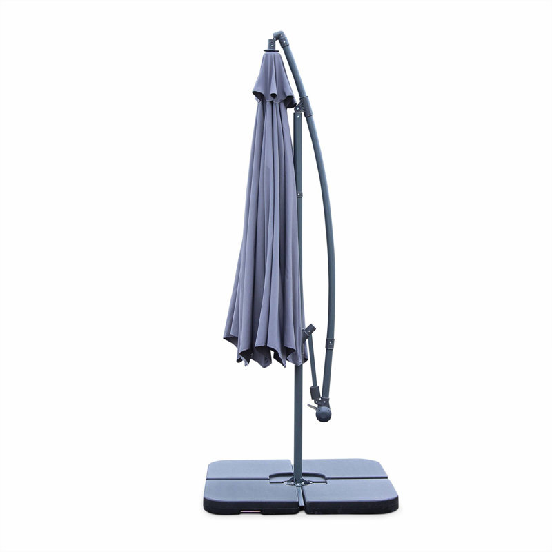 Nia 350cm Cantilever Parasol, Grey