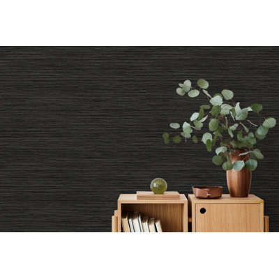 Designs Grey Mist Newton Sisal Embossed Vinyl Unpasted Wallpaper