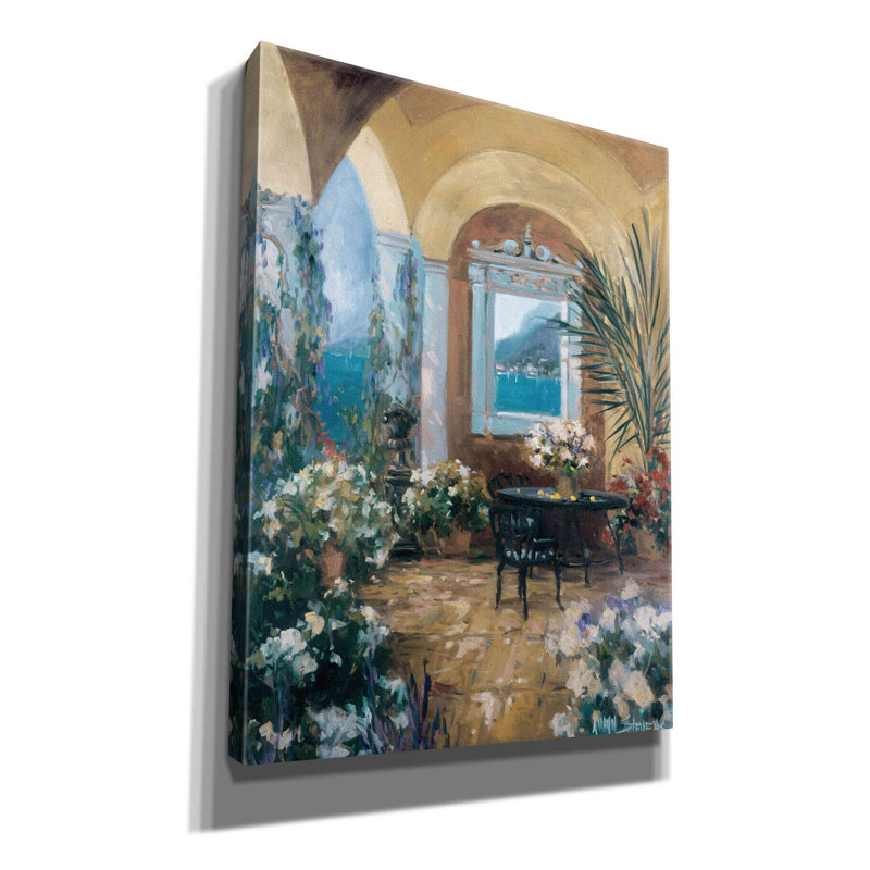 «The Veranda 2» par Allayn Stevens, art mural sur toile, H 54 po x l 40 po x P 1,5 po