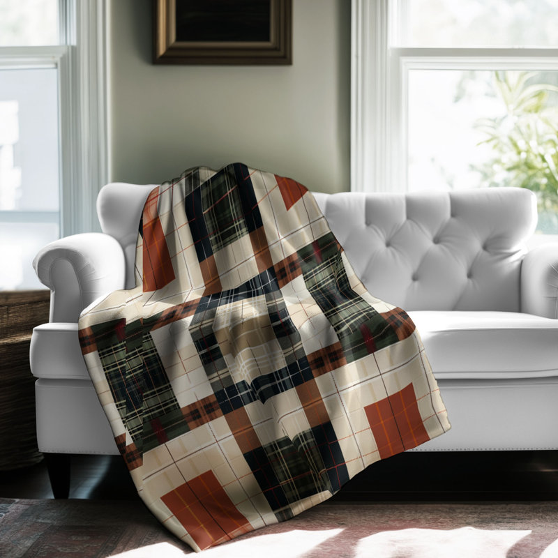 Quild Plaid Homestead - Couverture en sherpa de qualité supérieure 1 pièce, Grand lit